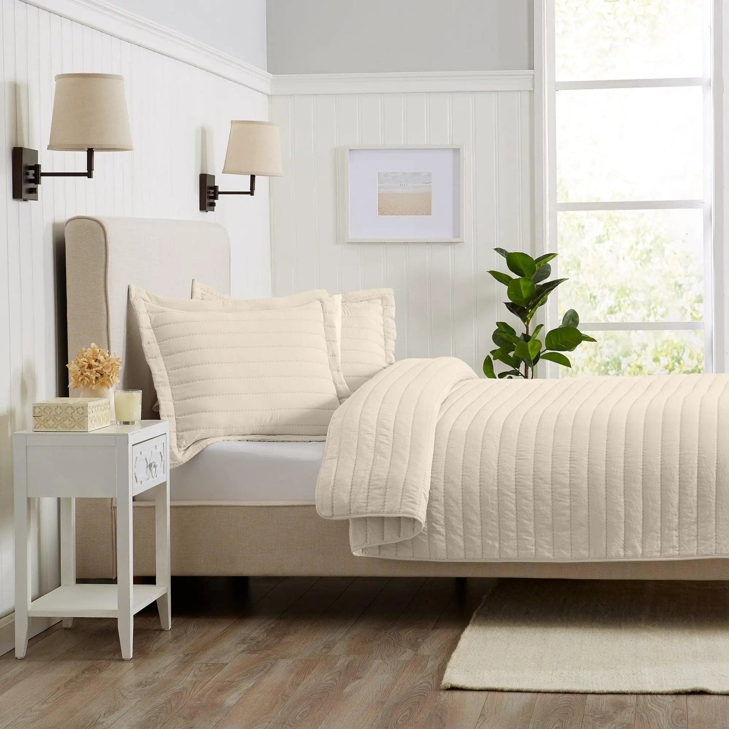 Solid Striped Quilt - Virginia Collection from PriceLows™