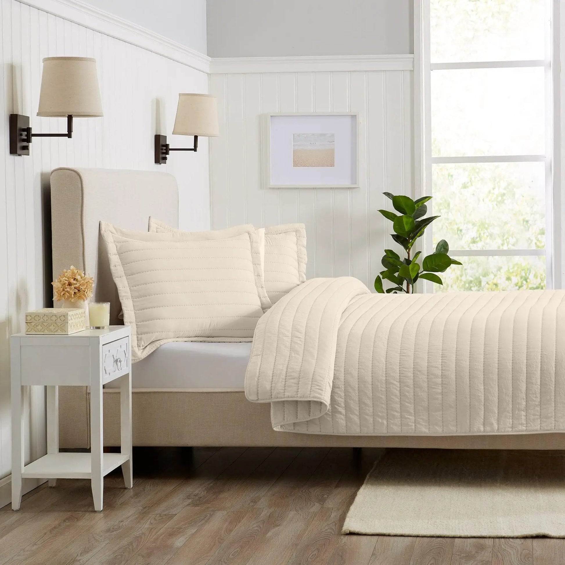 Solid Striped Quilt - Virginia Collection from PriceLows™
