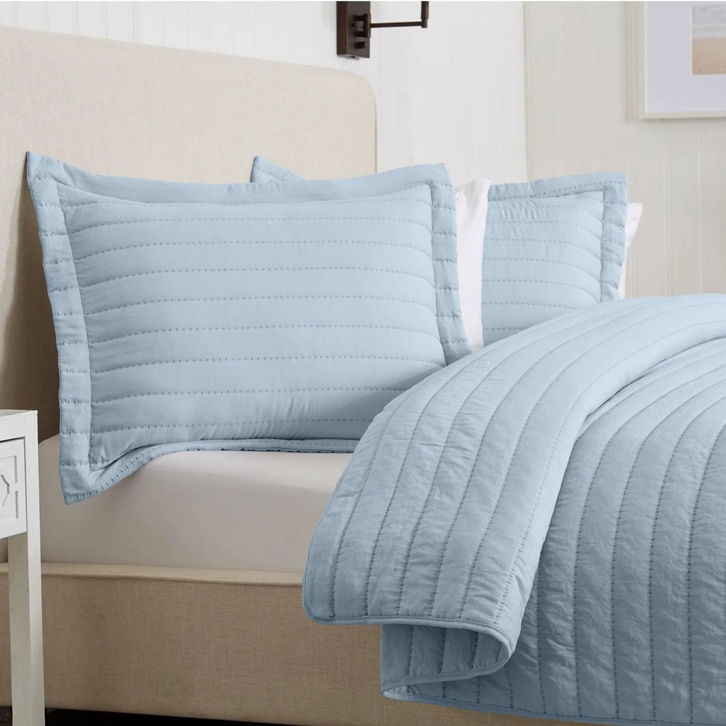 Solid Striped Quilt - Virginia Collection from PriceLows™