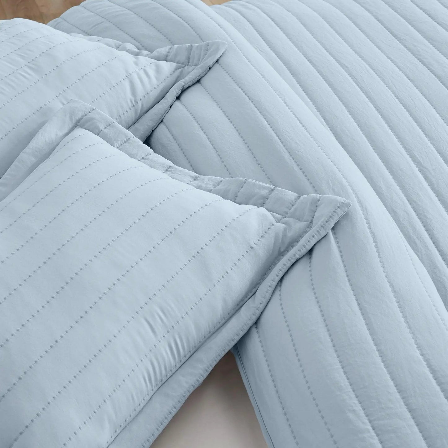 Solid Striped Quilt - Virginia Collection from PriceLows™