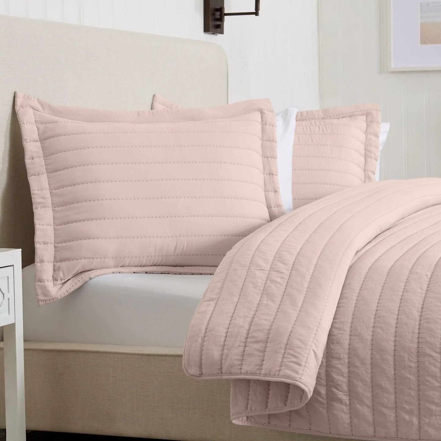 Solid Striped Quilt - Virginia Collection from PriceLows™