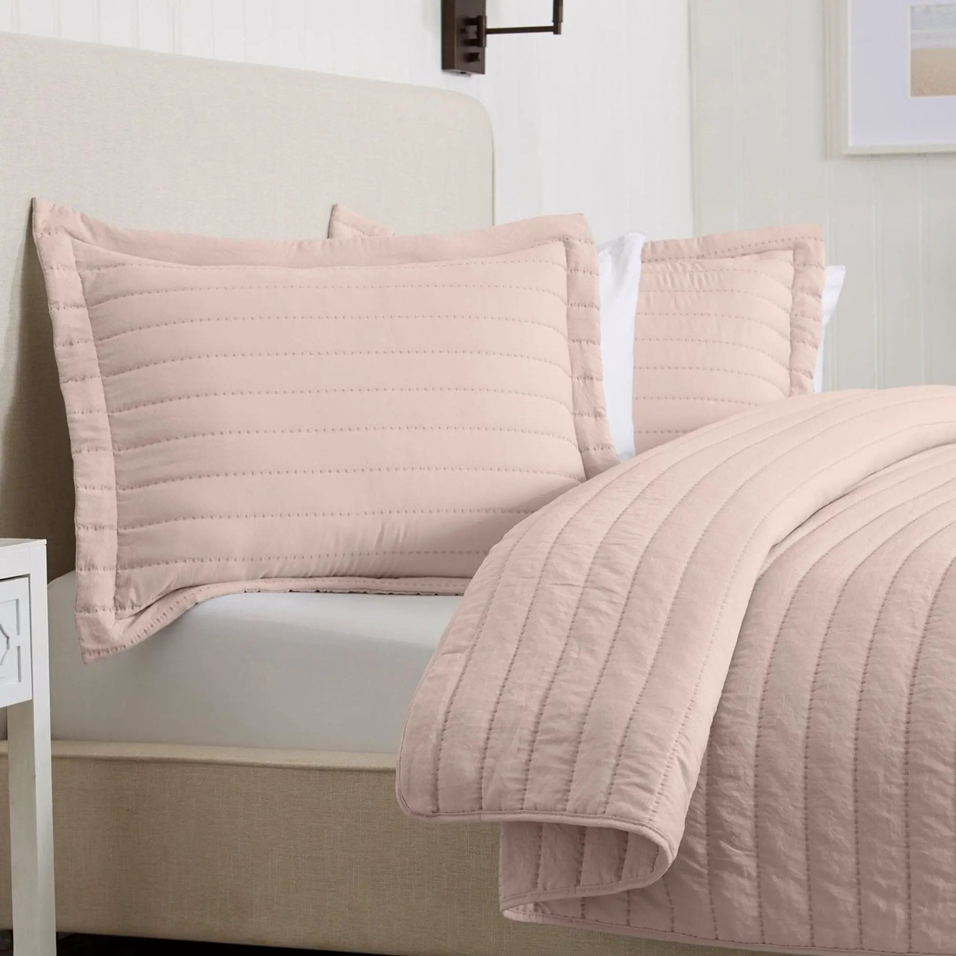 Solid Striped Quilt - Virginia Collection from PriceLows™