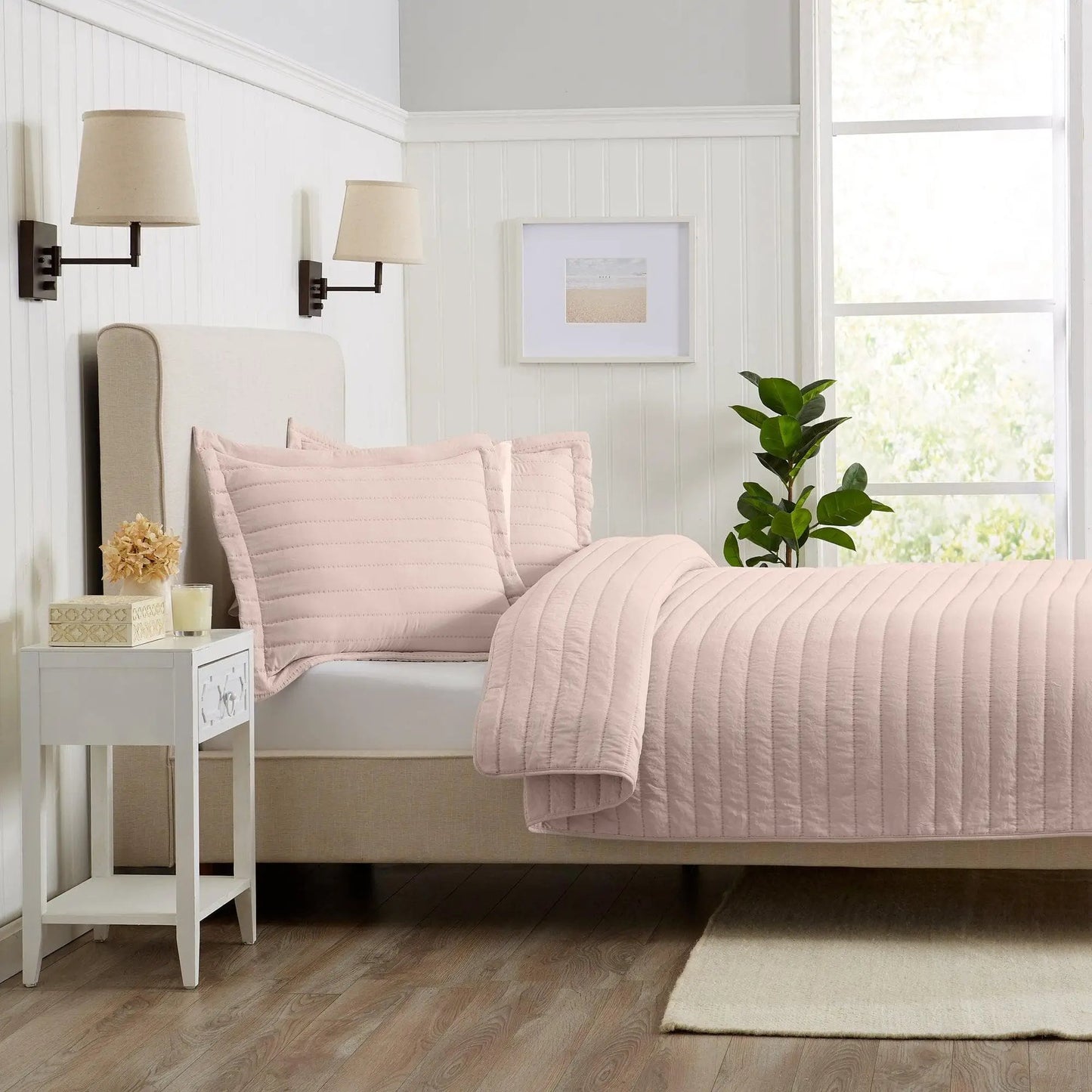 Solid Striped Quilt - Virginia Collection from PriceLows™