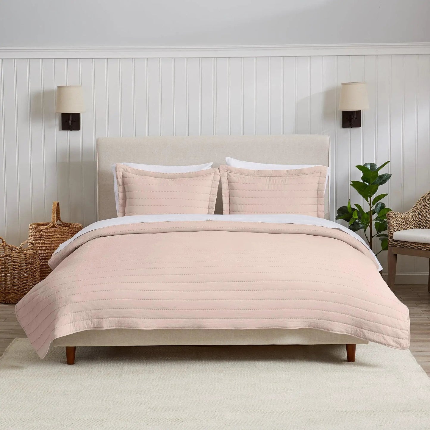 Solid Striped Quilt - Virginia Collection from PriceLows™