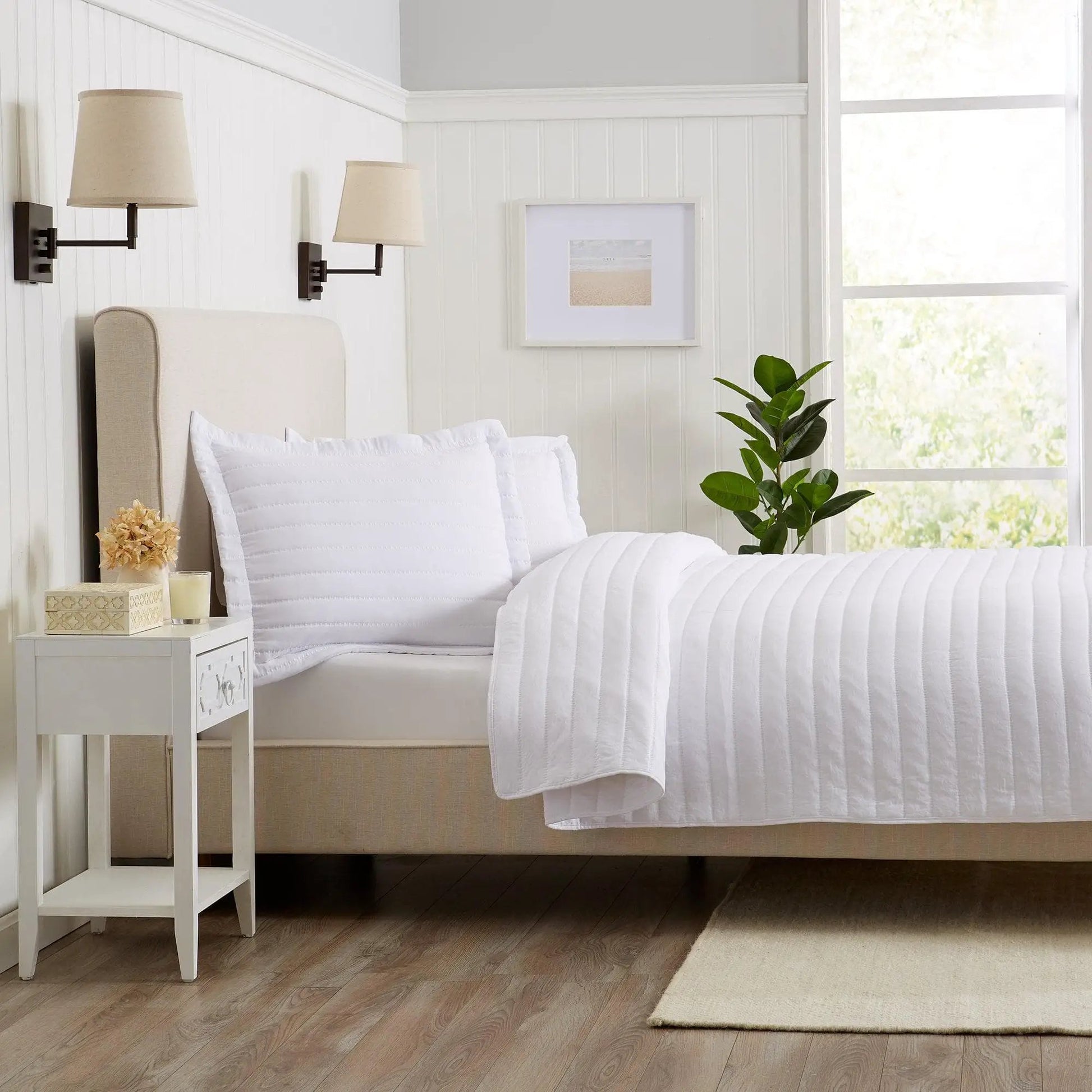 Solid Striped Quilt - Virginia Collection from PriceLows™