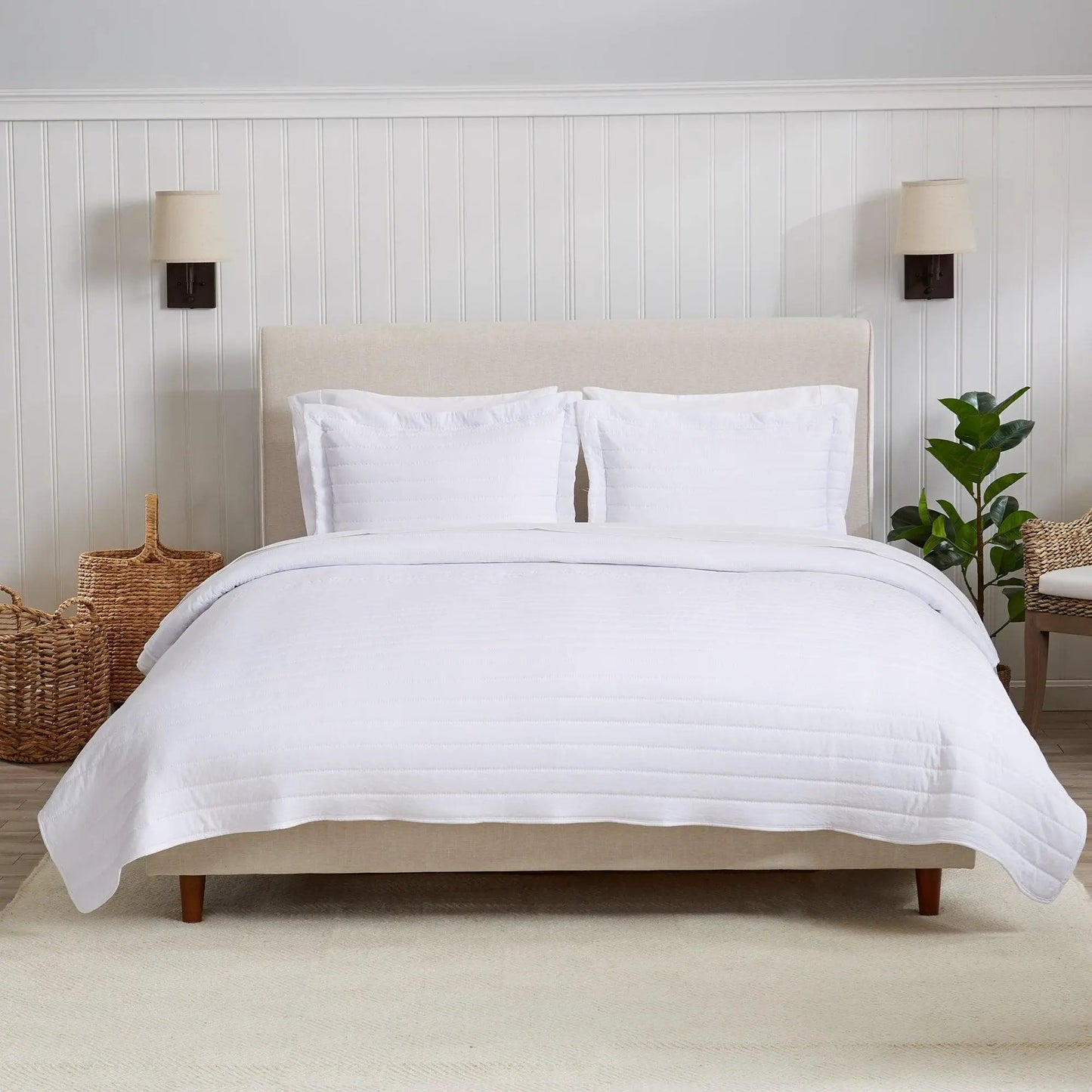 Solid Striped Quilt - Virginia Collection from PriceLows™