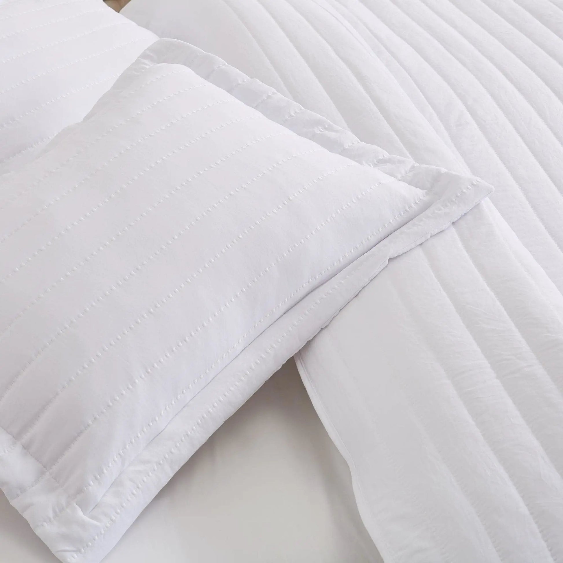 Solid Striped Quilt - Virginia Collection from PriceLows™