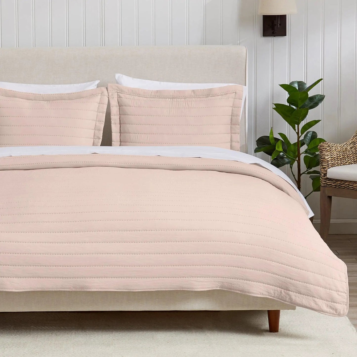 Solid Striped Quilt - Virginia Collection from PriceLows™