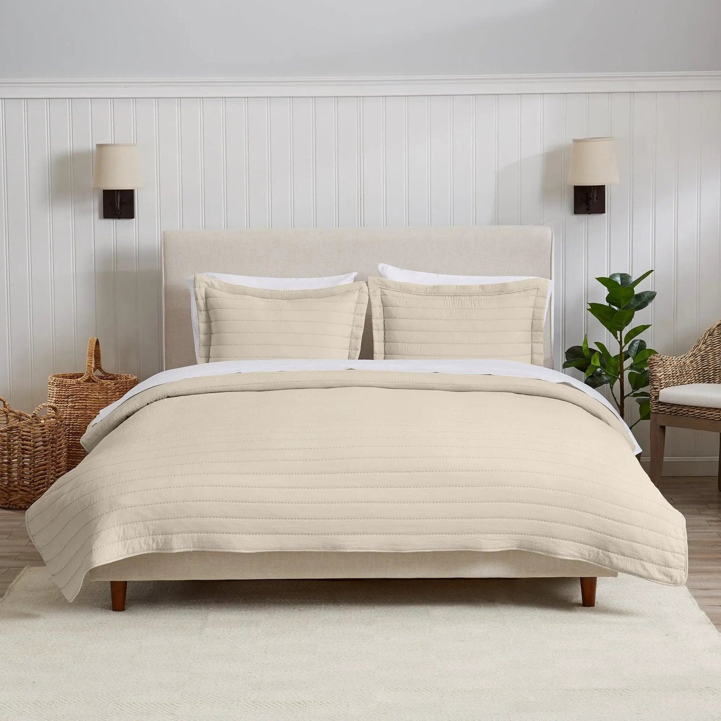 Solid Striped Quilt - Virginia Collection from PriceLows™