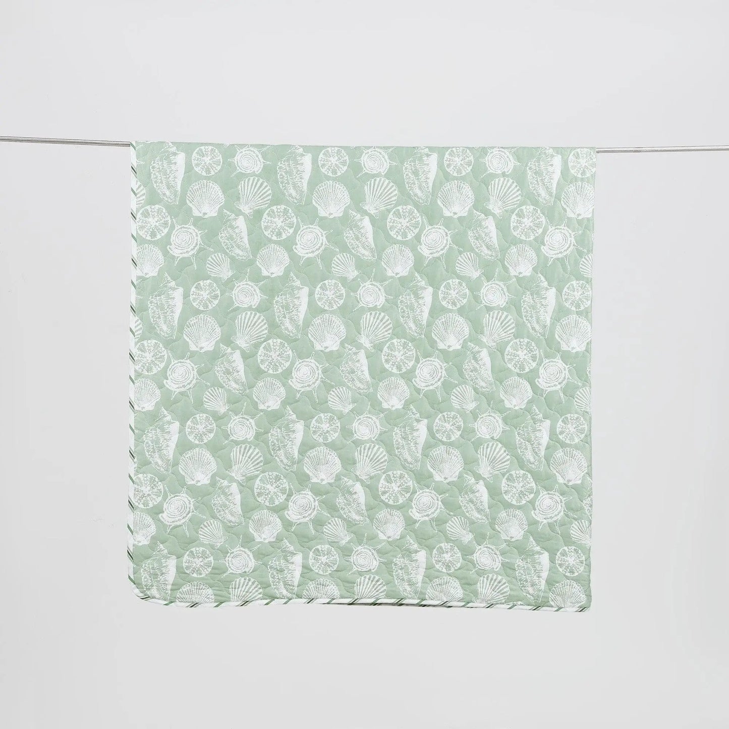 Green Seashell Quilt - Emerald Bay from PriceLows™