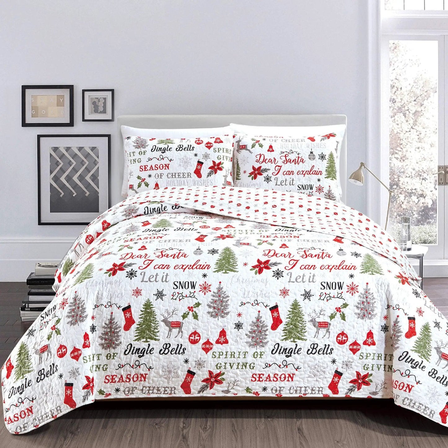 Holiday Quilt Set - Carol Collection from PriceLows™