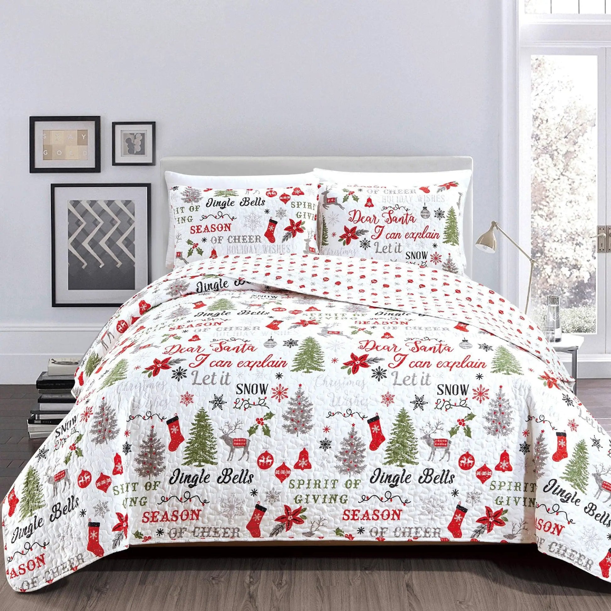 Holiday Quilt Set - Carol Collection from PriceLows™