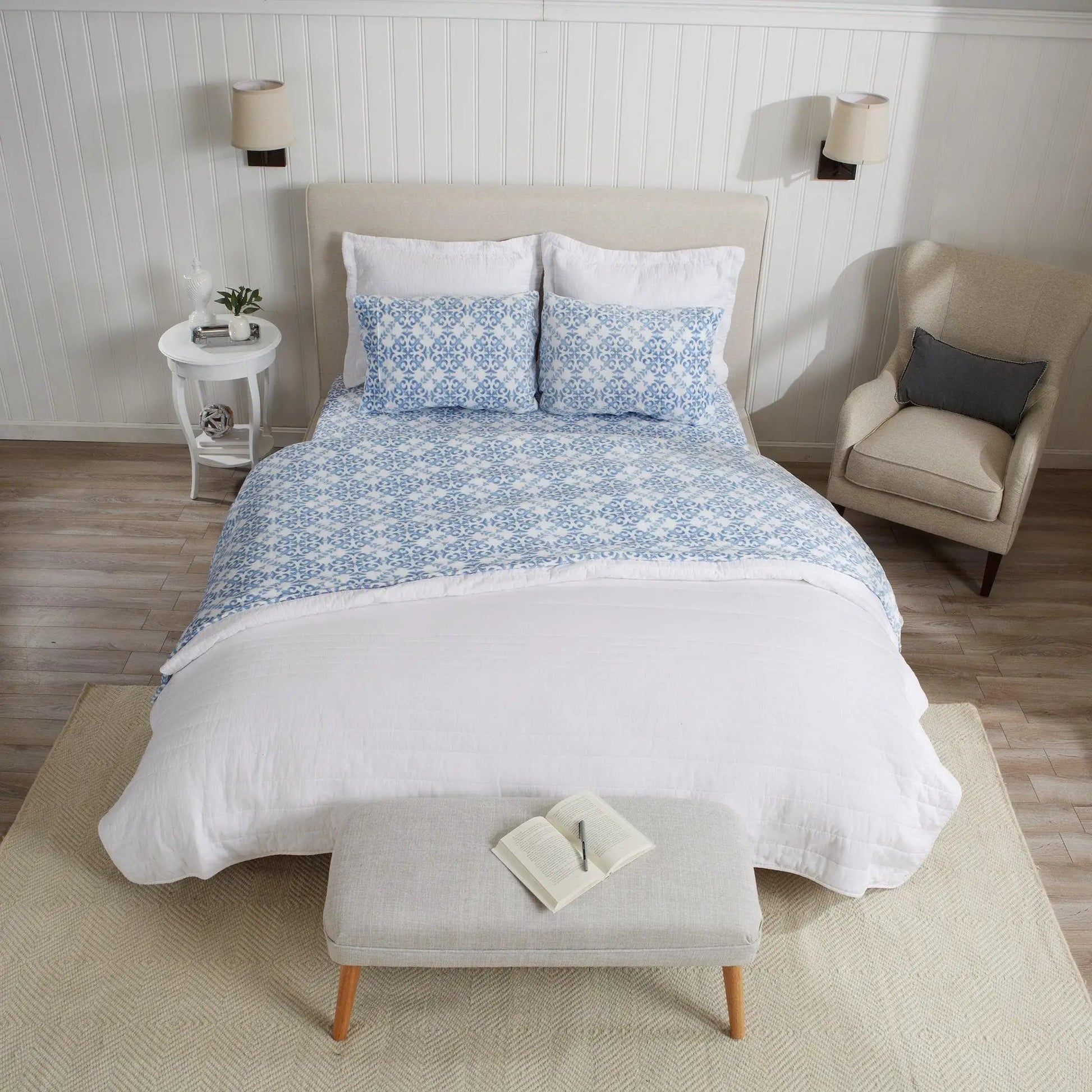 Printed Plush Sheet - Velvet Luxe Lattice Collection from PriceLows™