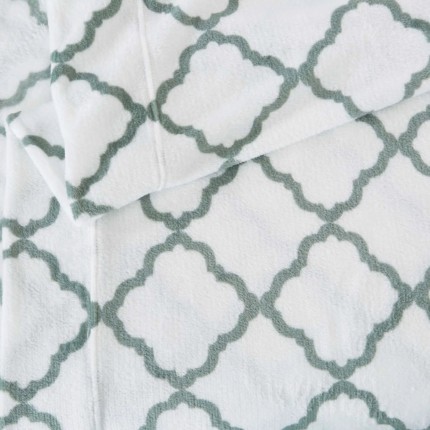 Printed Plush Sheet - Velvet Luxe Lattice Collection from PriceLows™