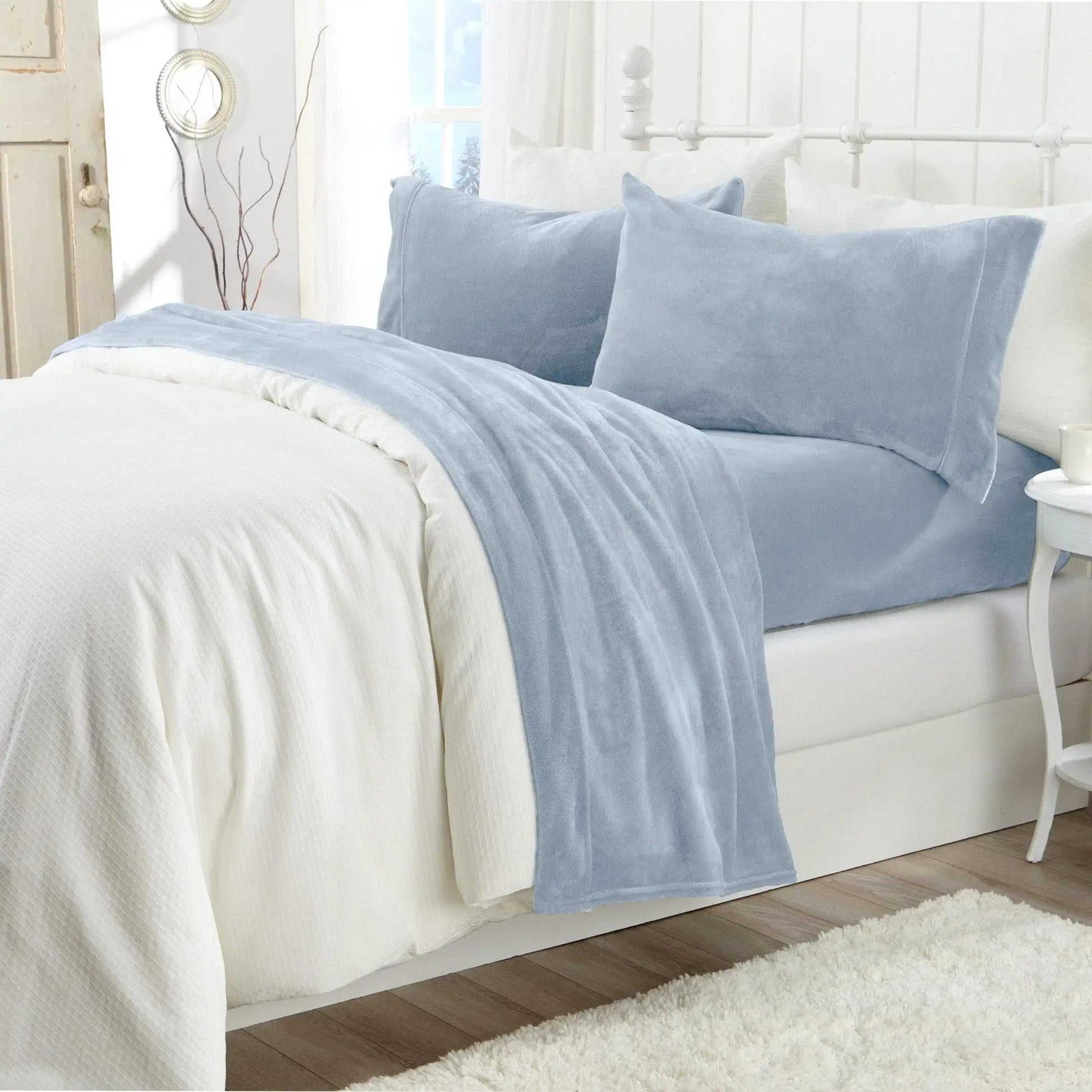 Solid Plush Sheet - Velvet Luxe Collection from PriceLows™