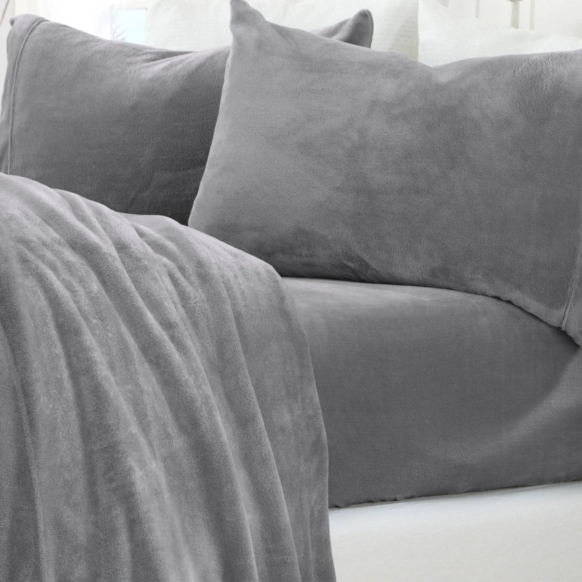 Solid Plush Sheet - Velvet Luxe Collection from PriceLows™
