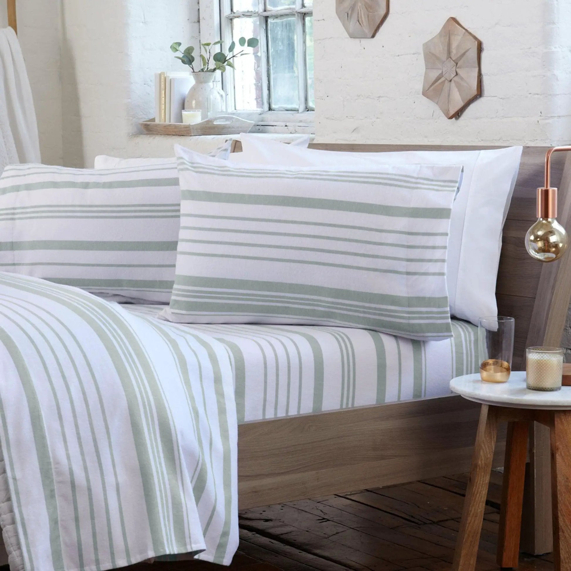 Turkish Cotton Flannel Sheet - Raye Collection from PriceLows™