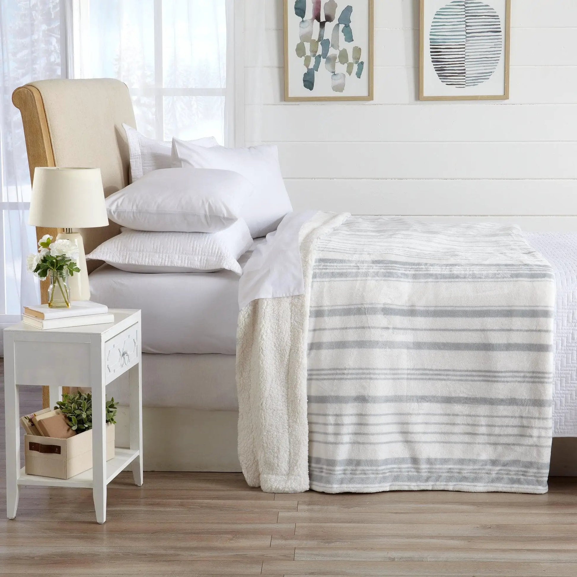 Velvet Plush Sherpa Luxury Bed Blanket - Kinsley Collection from PriceLows™