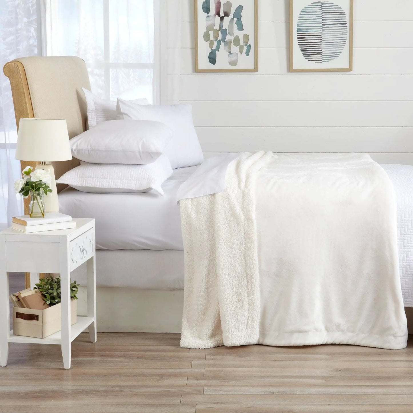 Velvet Plush Sherpa Luxury Bed Blanket - Kinsley Collection from PriceLows™