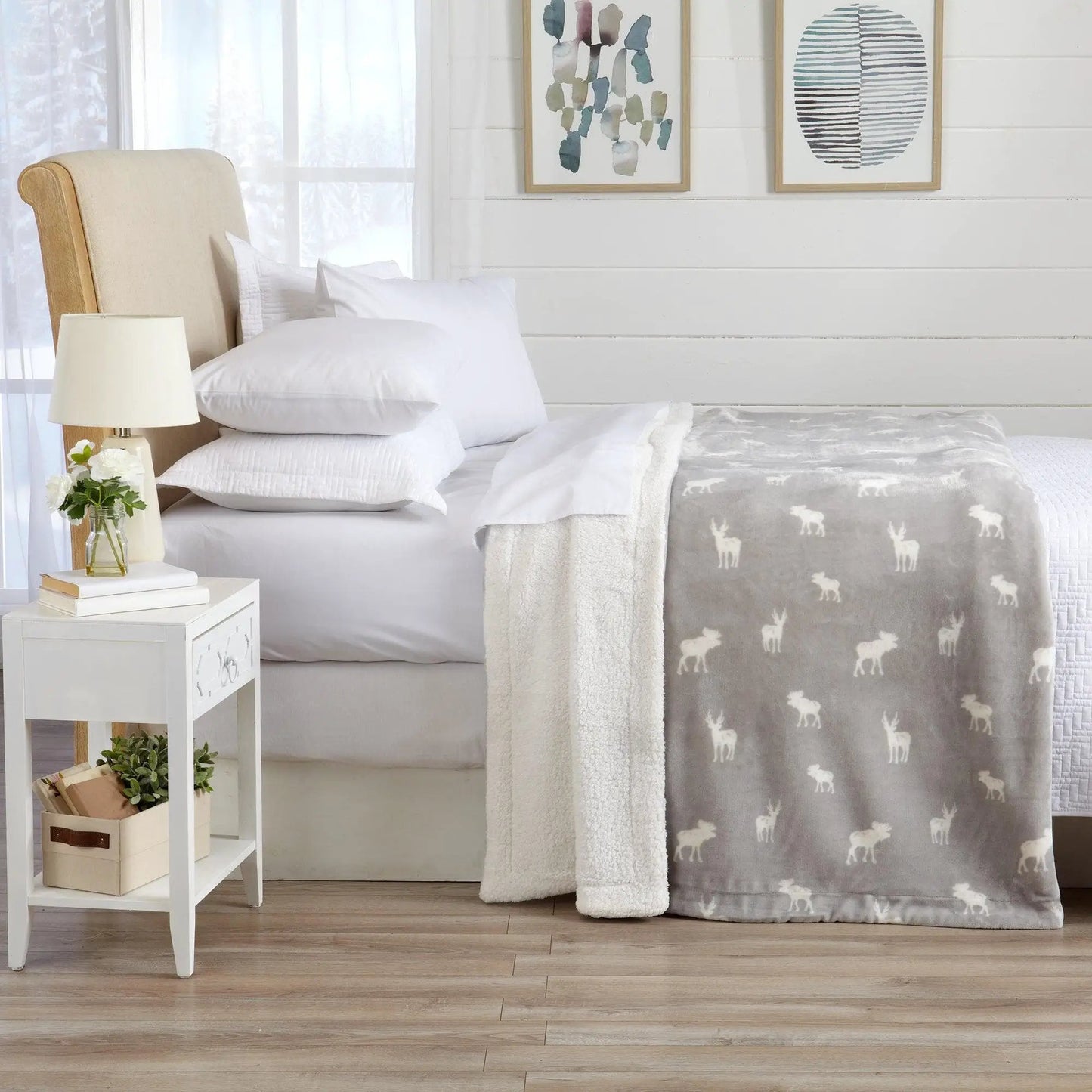 Velvet Plush Sherpa Luxury Bed Blanket - Kinsley Collection from PriceLows™