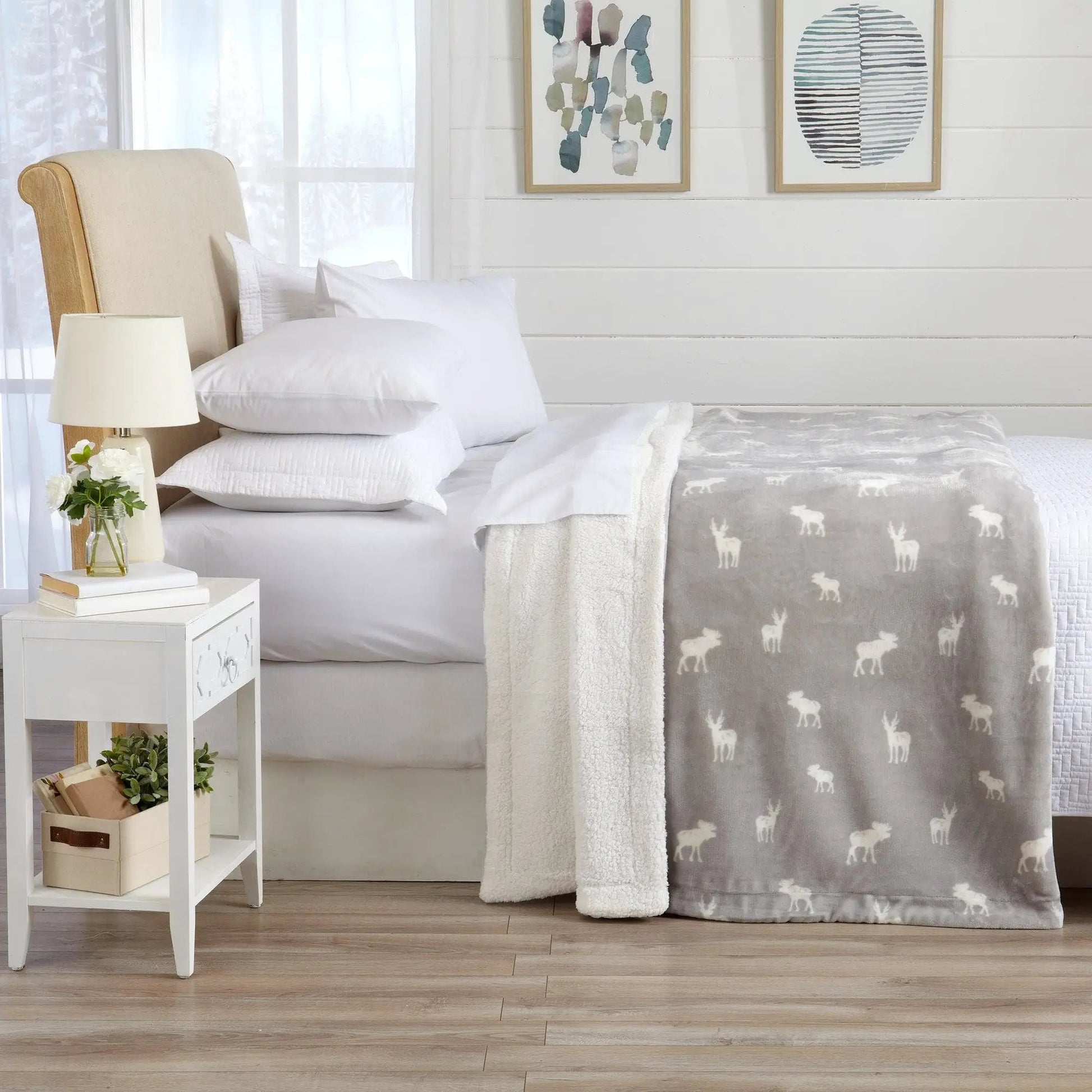 Velvet Plush Sherpa Luxury Bed Blanket - Kinsley Collection from PriceLows™