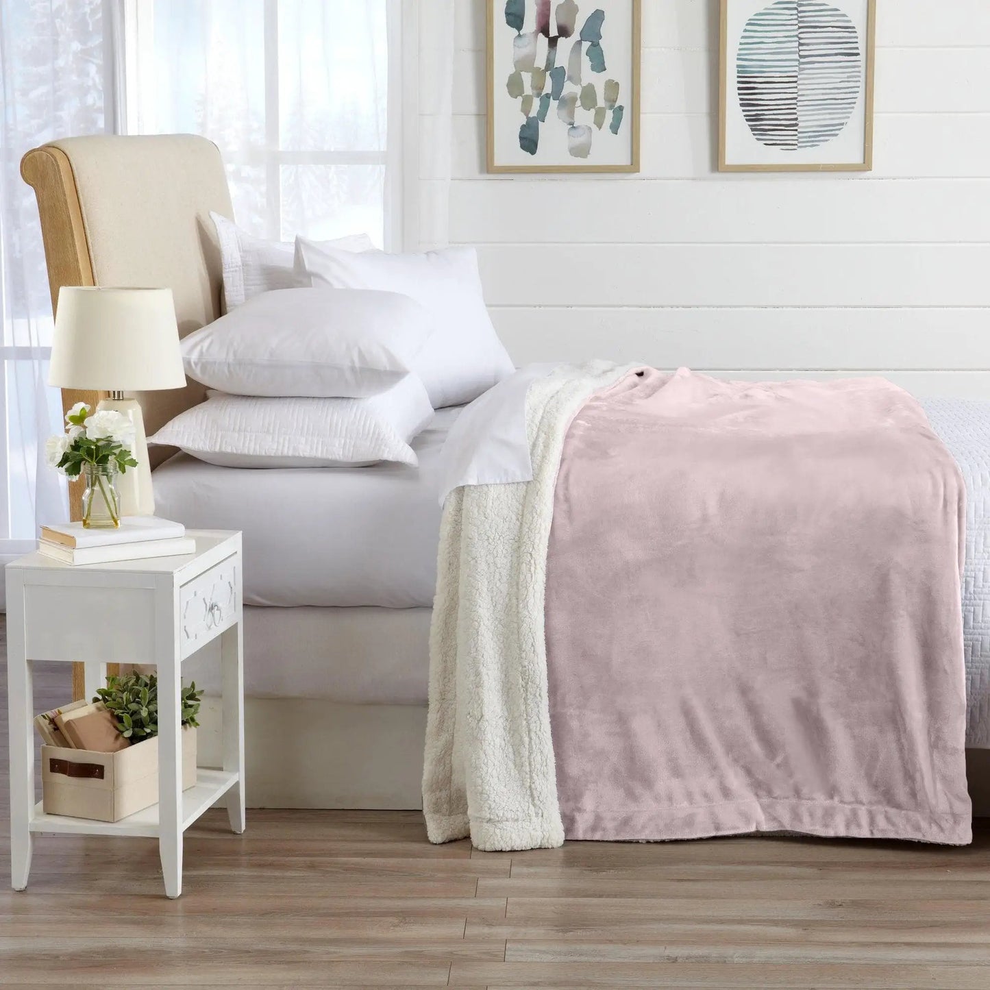Velvet Plush Sherpa Luxury Bed Blanket - Kinsley Collection from PriceLows™