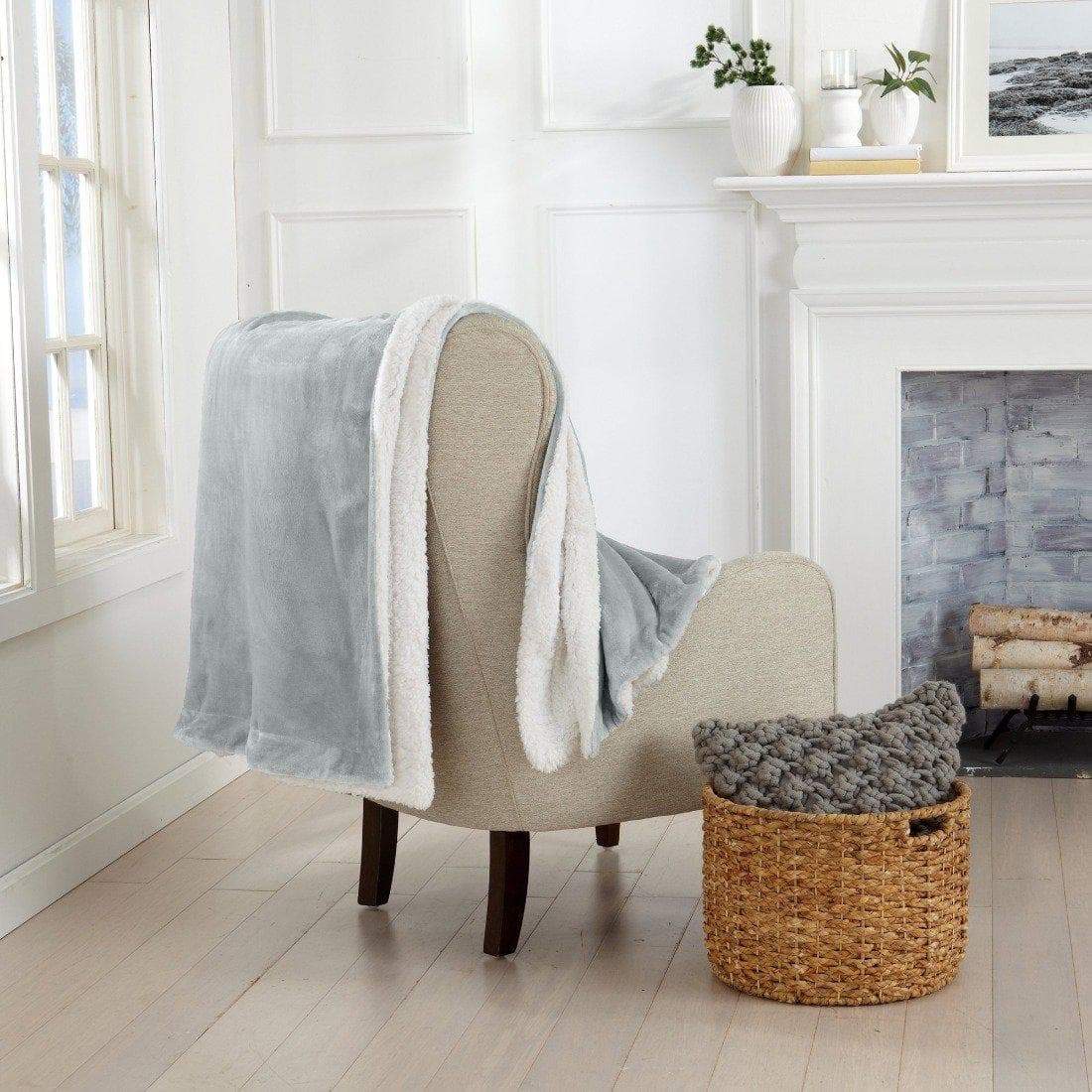 Velvet Plush Sherpa Luxury Bed Blanket - Kinsley Collection from PriceLows™