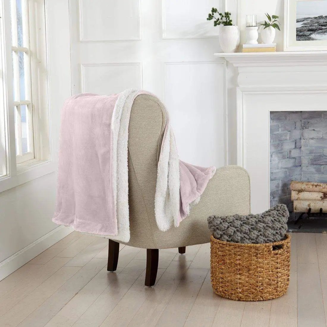 Velvet Plush Sherpa Luxury Bed Blanket - Kinsley Collection from PriceLows™