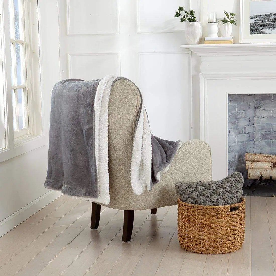 Velvet Plush Sherpa Luxury Bed Blanket - Kinsley Collection from PriceLows™