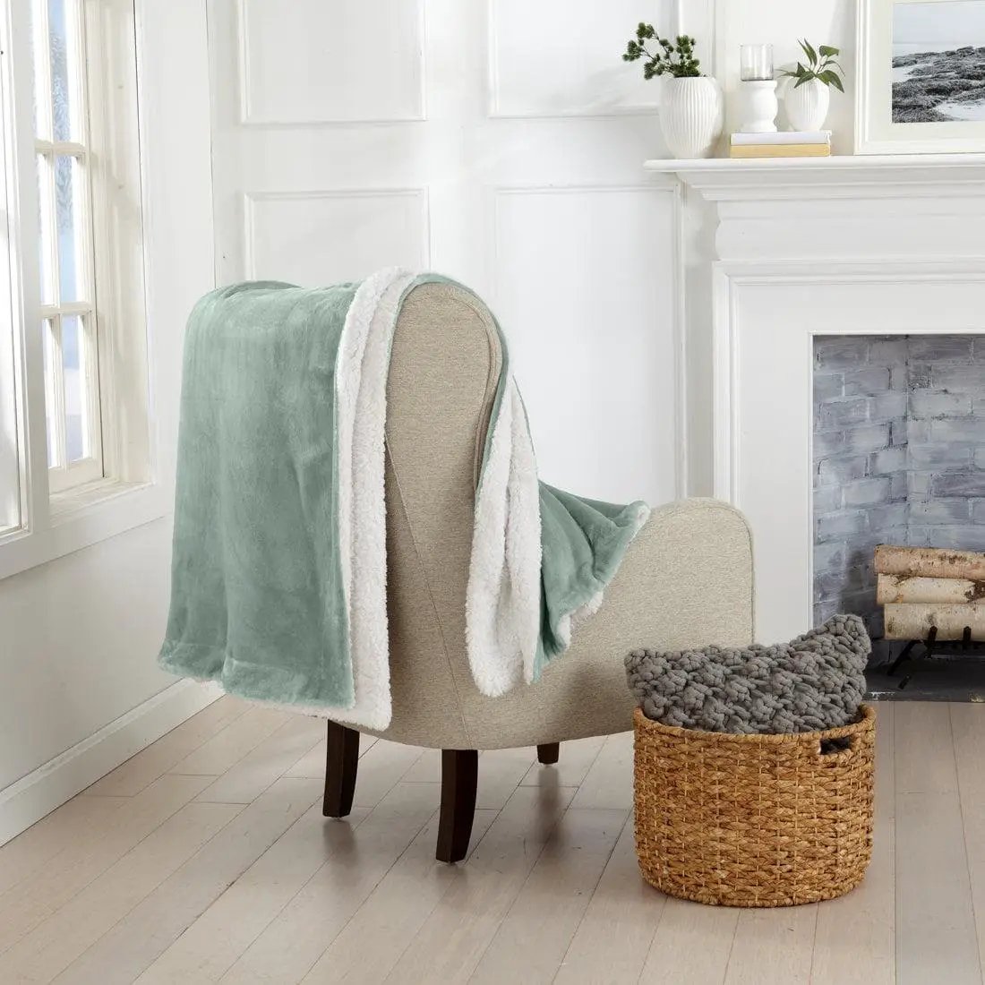 Velvet Plush Sherpa Luxury Bed Blanket - Kinsley Collection from PriceLows™