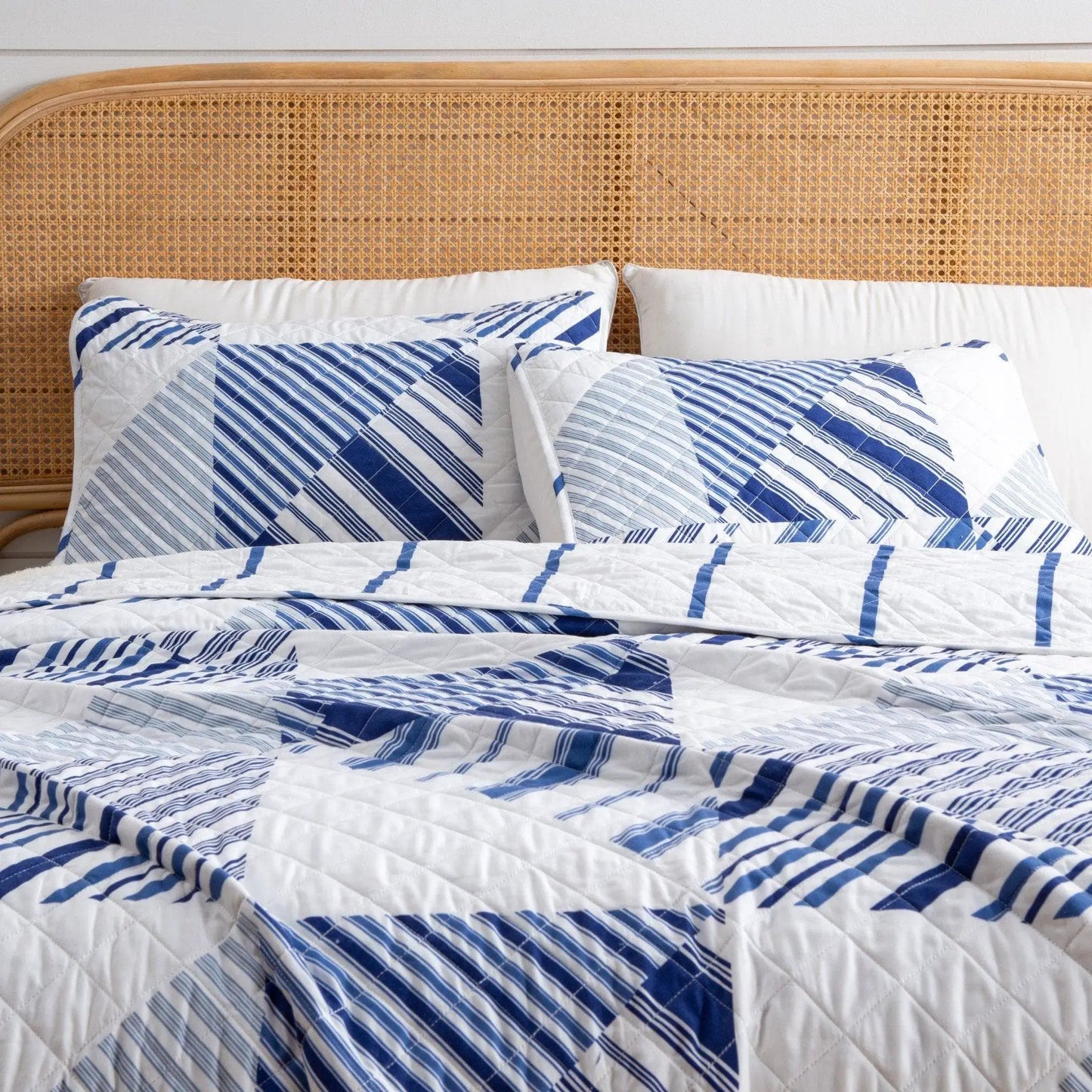 Navy Stripe Quilt - Midnight Bay Collection from PriceLows™