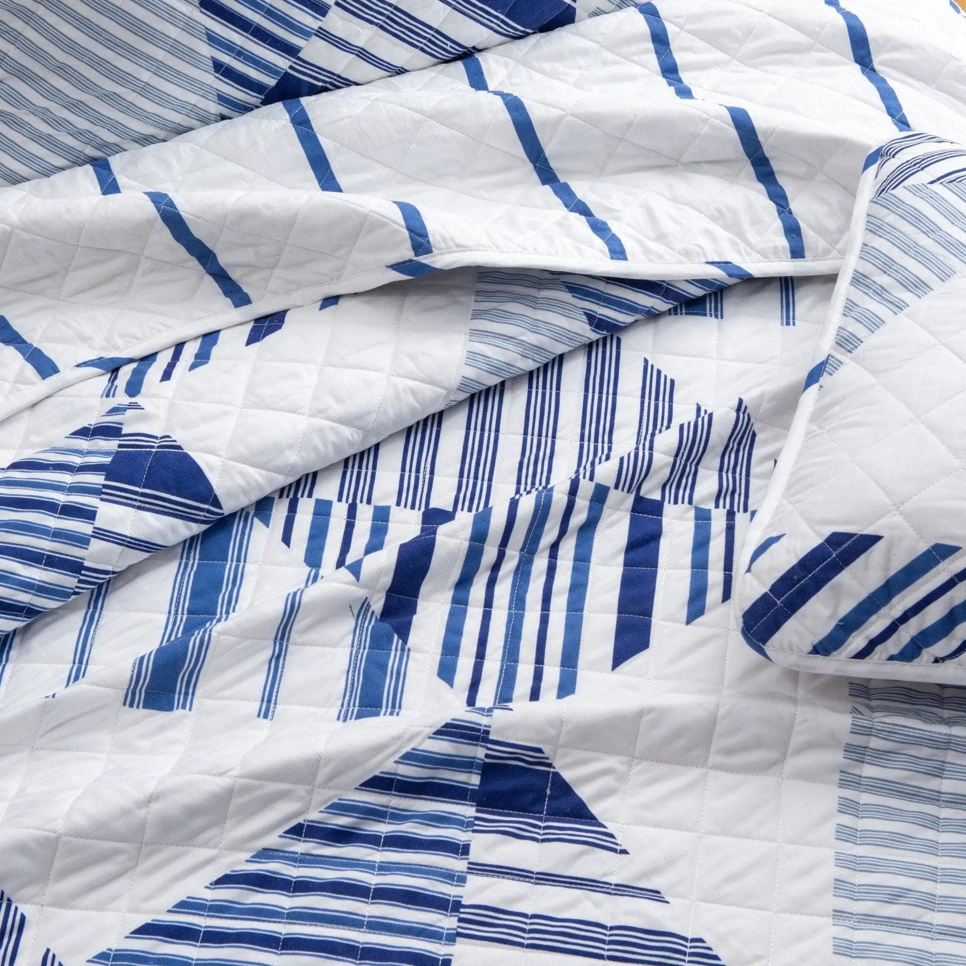 Navy Stripe Quilt - Midnight Bay Collection from PriceLows™