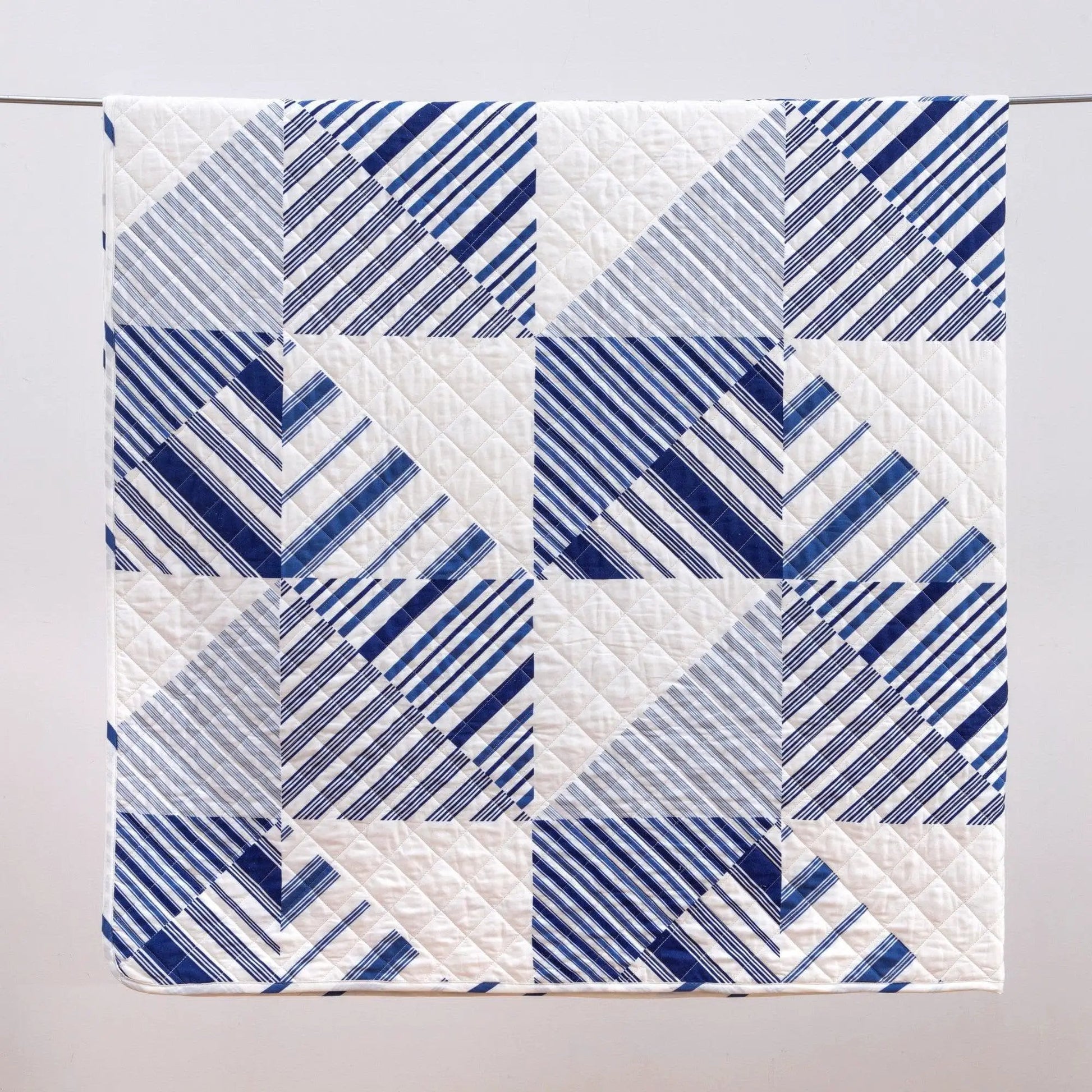 Navy Stripe Quilt - Midnight Bay Collection from PriceLows™