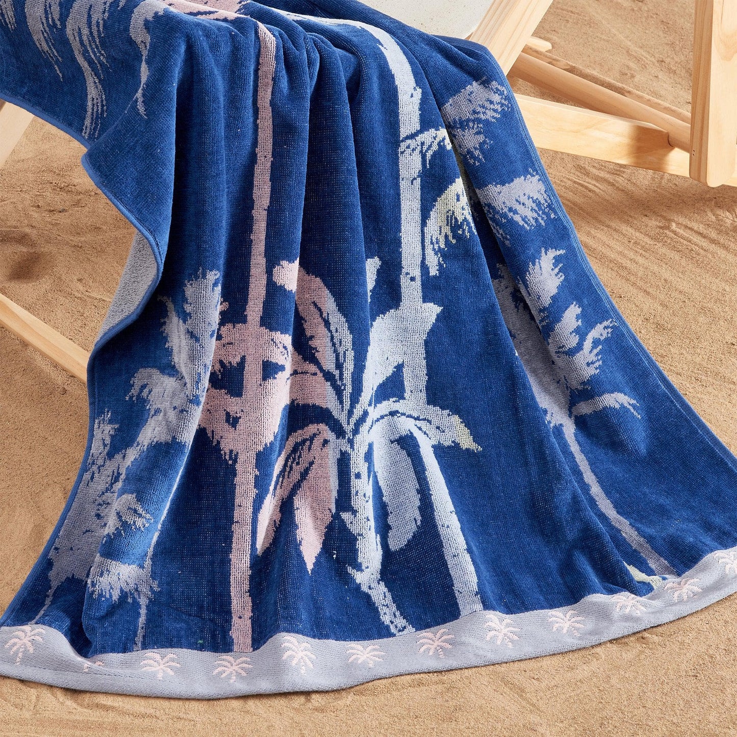 2 Pack 100% Cotton Jacquard Beach Towels - Playa Collection from PriceLows™