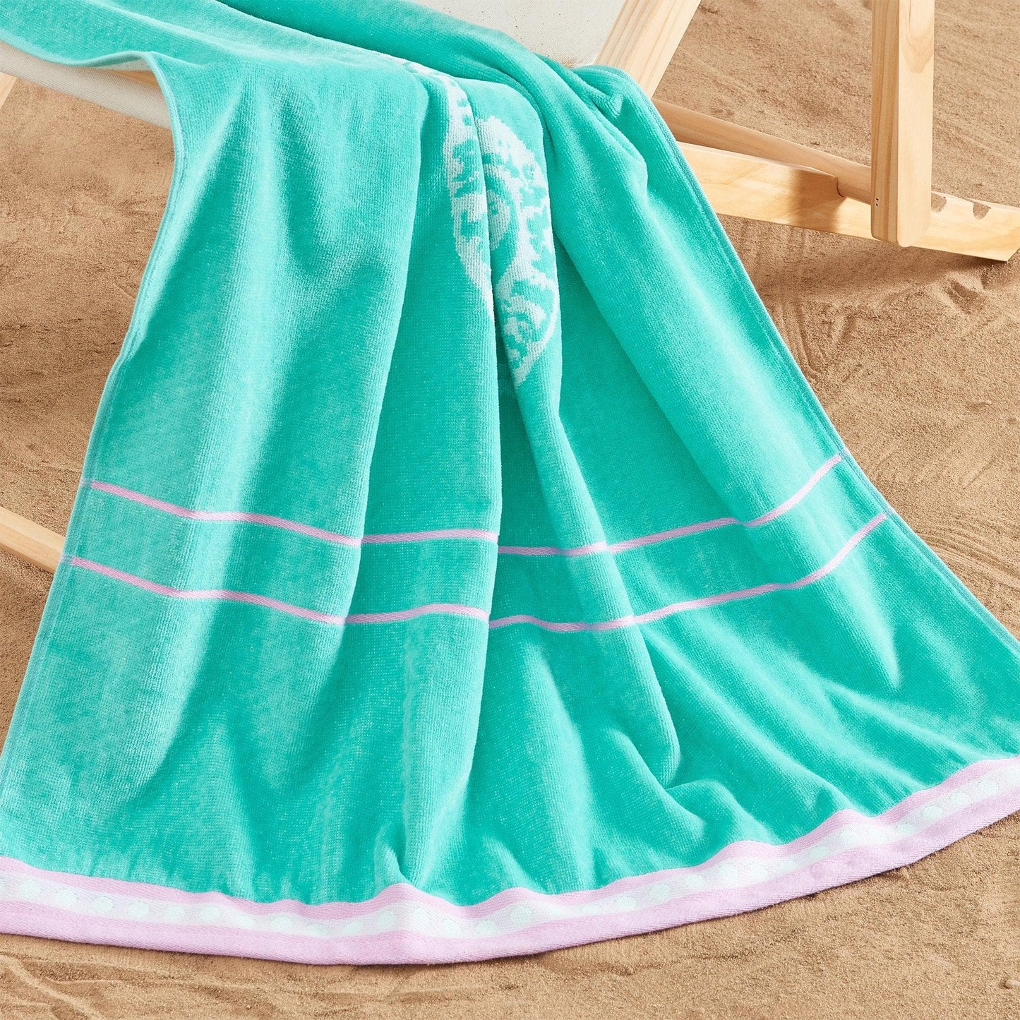 2 Pack 100% Cotton Jacquard Beach Towels - Playa Collection from PriceLows™