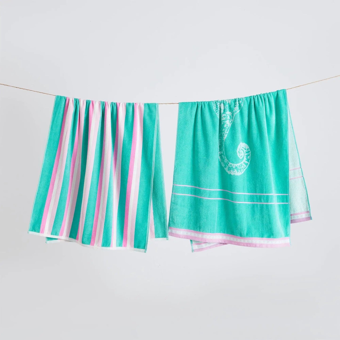 2 Pack 100% Cotton Jacquard Beach Towels - Playa Collection from PriceLows™