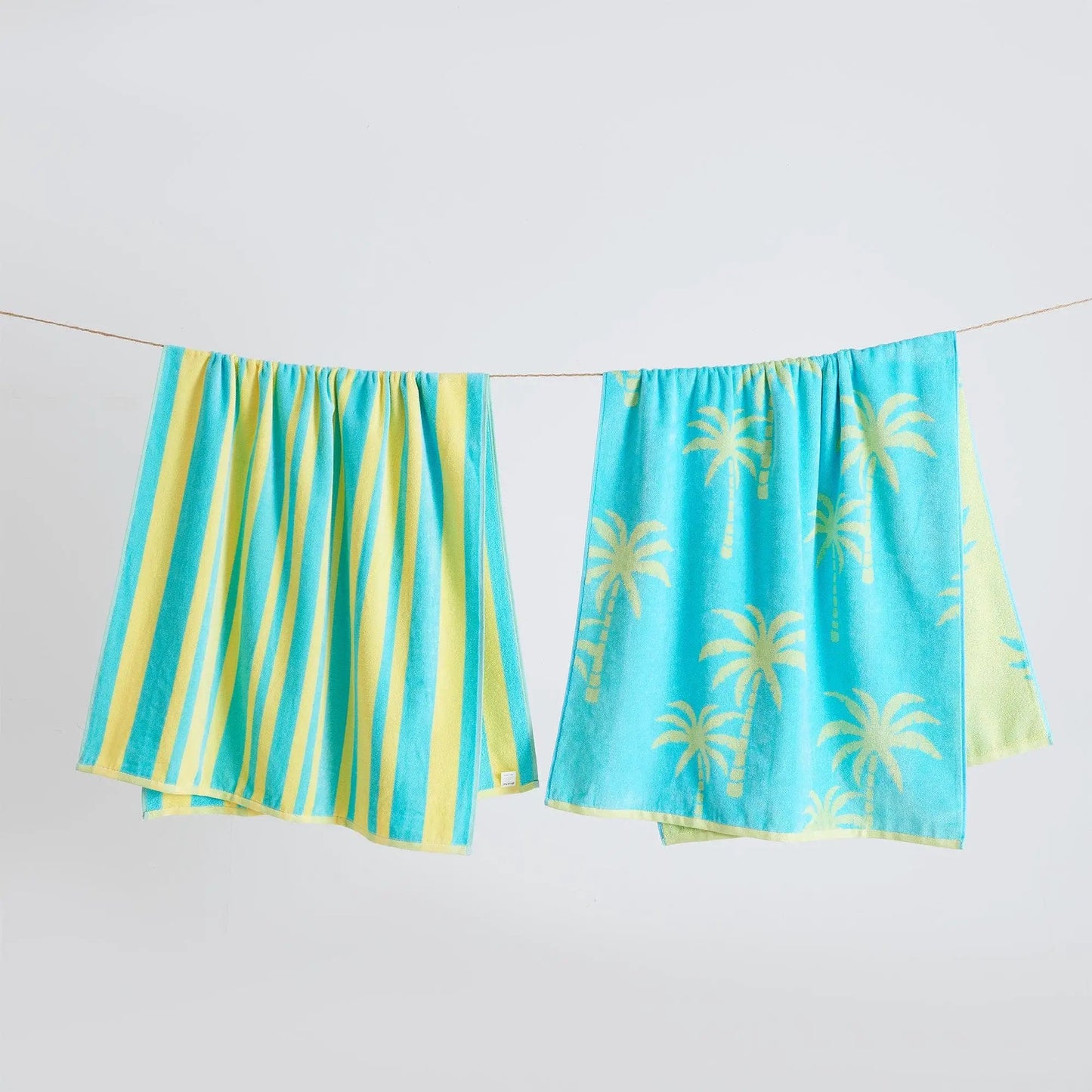 2 Pack 100% Cotton Jacquard Beach Towels - Playa Collection from PriceLows™