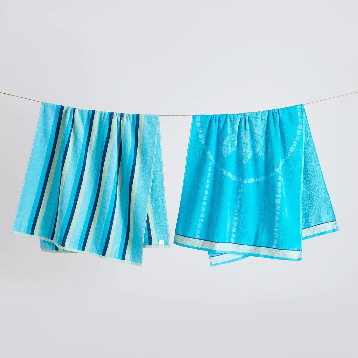 2 Pack 100% Cotton Jacquard Beach Towels - Playa Collection from PriceLows™