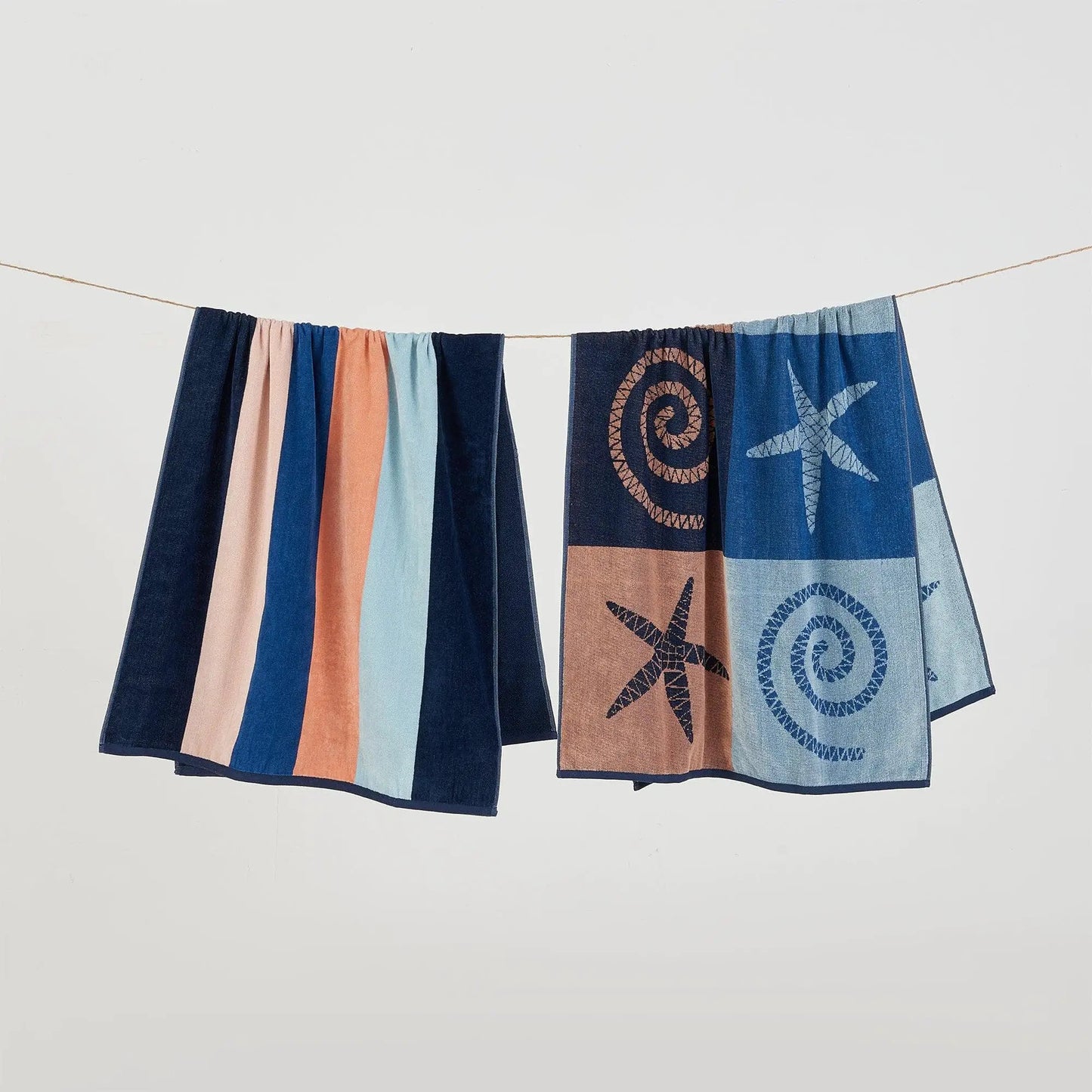 2 Pack 100% Cotton Jacquard Beach Towels - Playa Collection from PriceLows™