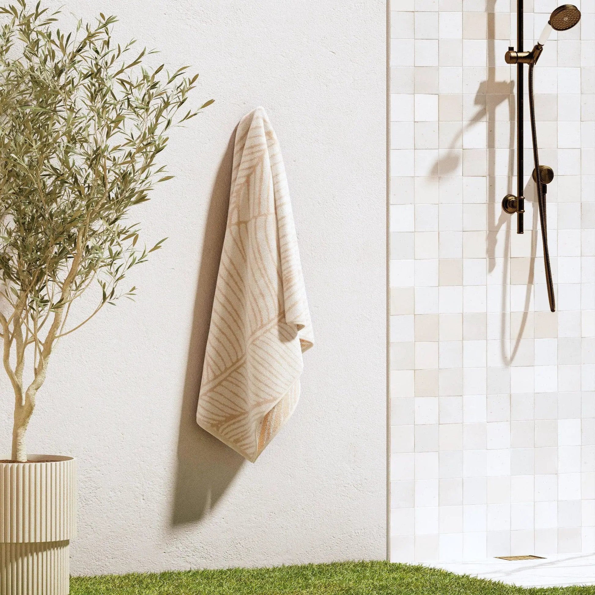 Oversized Retro Printed Beach Towel - St. Barts Collection from PriceLows™
