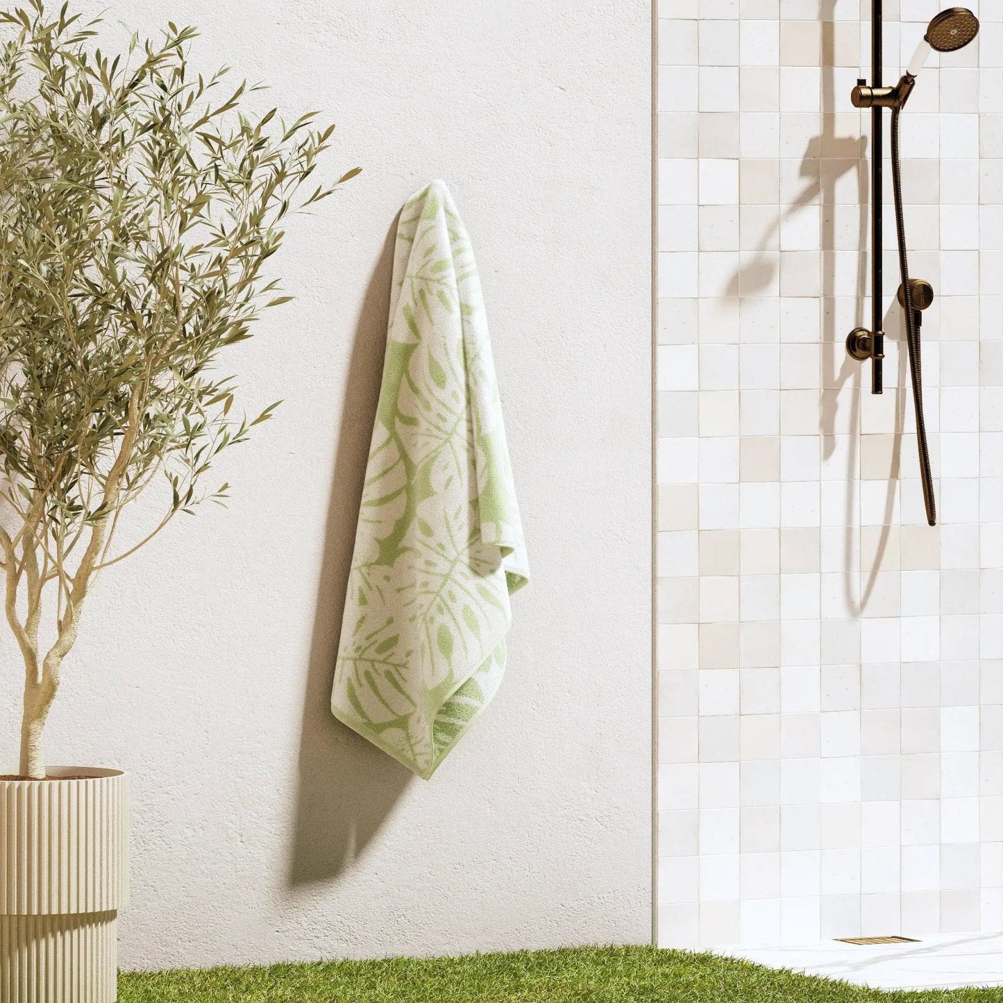Oversized Retro Printed Beach Towel - St. Barts Collection from PriceLows™