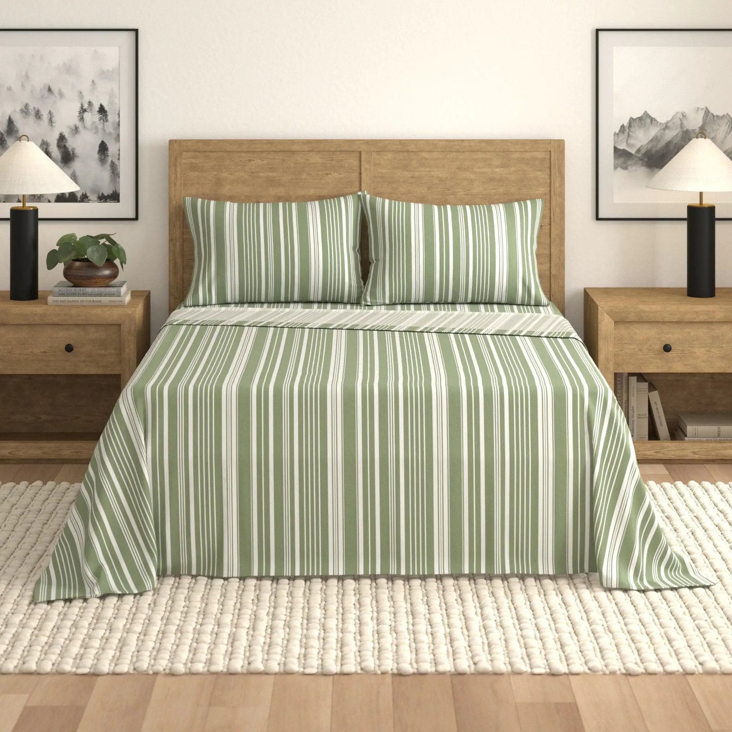 Striped Sheet Set - Elouise Collection from PriceLows™