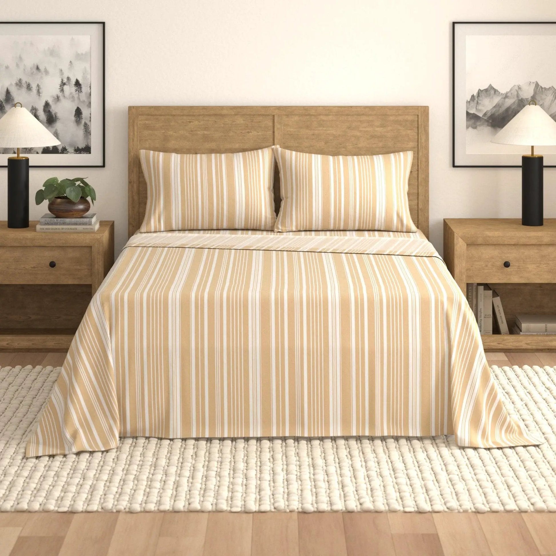 Striped Sheet Set - Elouise Collection from PriceLows™