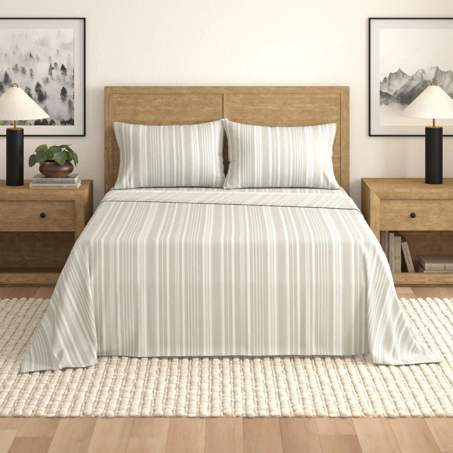 Striped Sheet Set - Elouise Collection from PriceLows™
