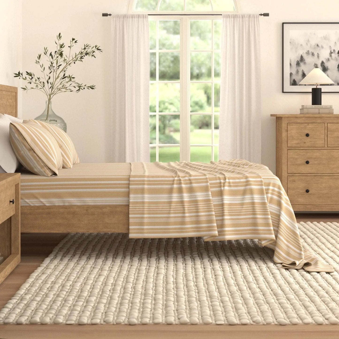 Striped Sheet Set - Elouise Collection from PriceLows™