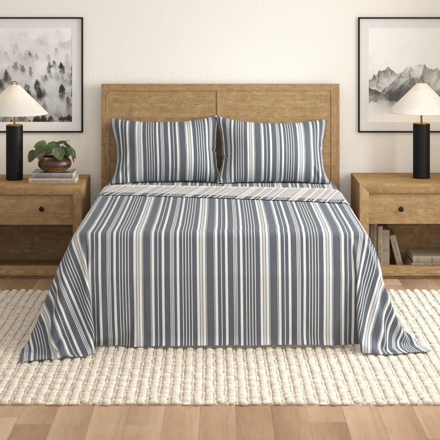 Striped Sheet Set - Elouise Collection from PriceLows™