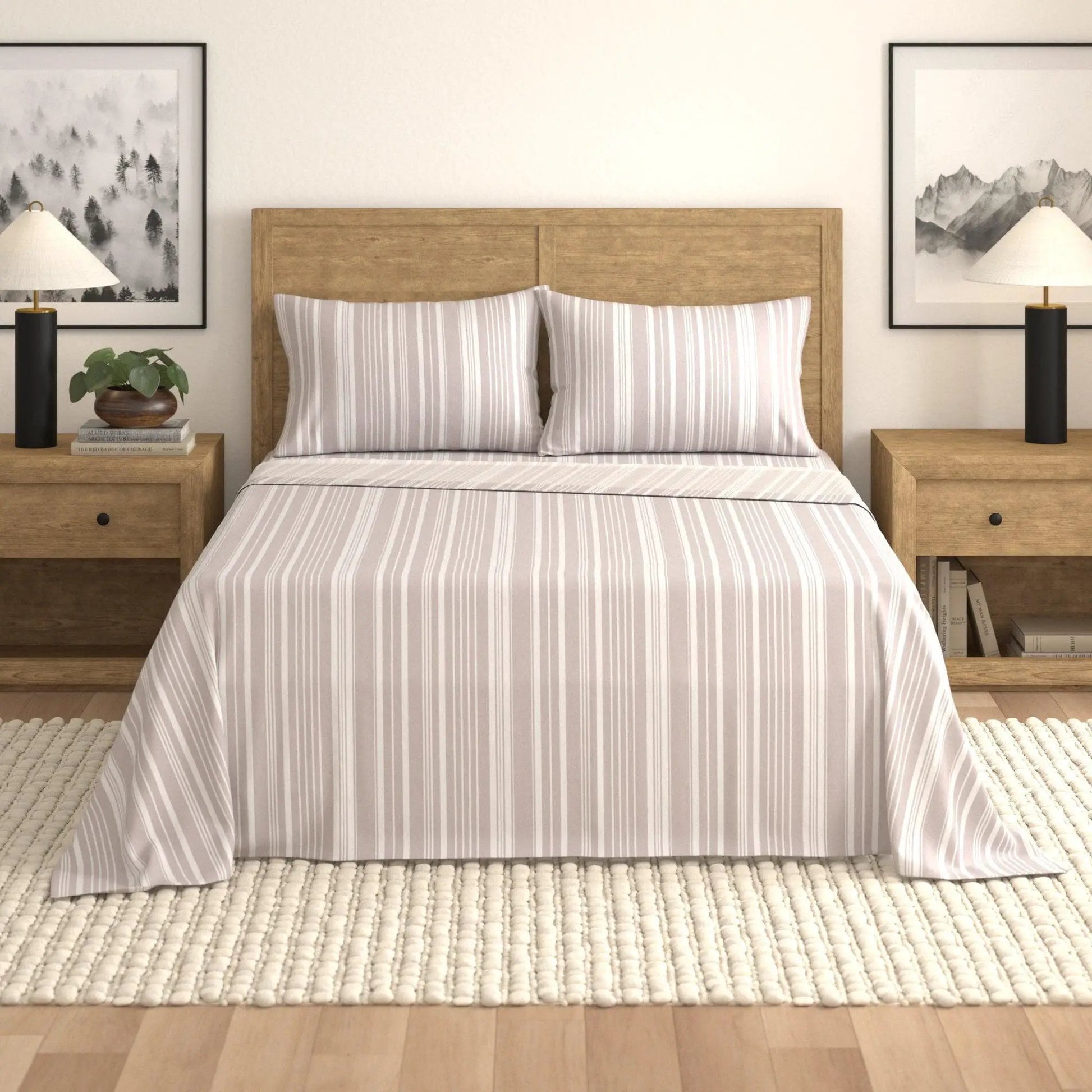 Striped Sheet Set - Elouise Collection from PriceLows™