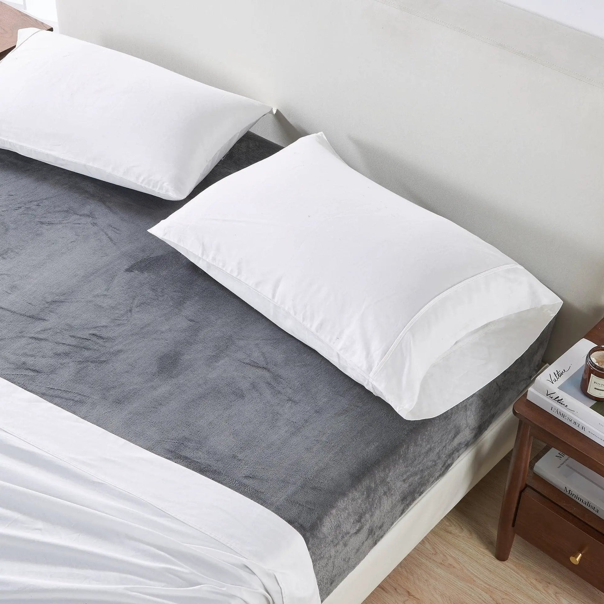 Solid Plush Fitted Sheet - Velvet Luxe Collection from PriceLows™