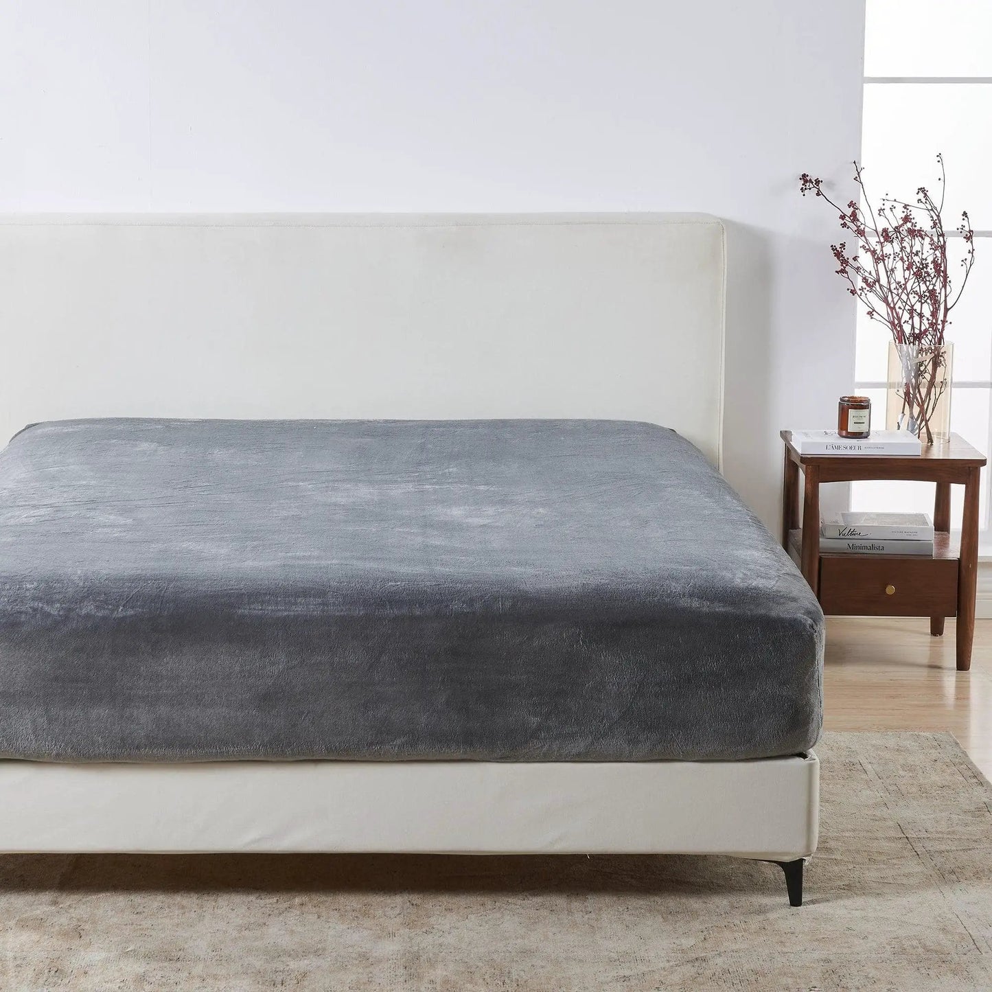 Solid Plush Fitted Sheet - Velvet Luxe Collection from PriceLows™