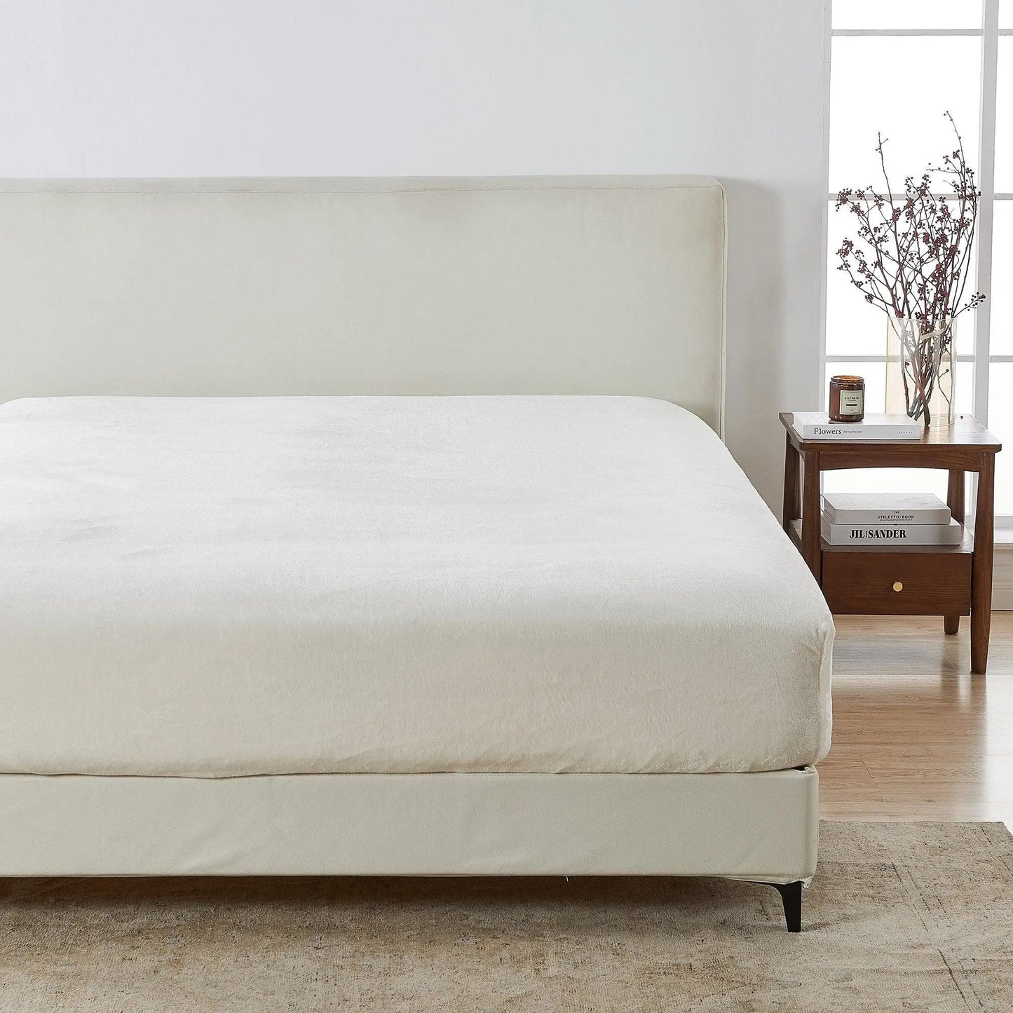 Solid Plush Fitted Sheet - Velvet Luxe Collection from PriceLows™